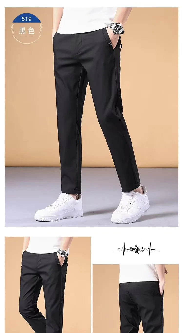 Fashion Men's Pants Summer Suit Pants Casual Korean Men's Pants Joggers Men Streetwear Casual Sports Pants