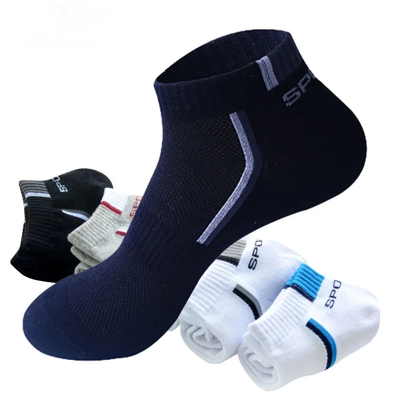 Male Socks Calcetines Hosiery Men's Socks Stretchy Shaping Teenagers Short Sock Suit for All Season Non-slip Durable