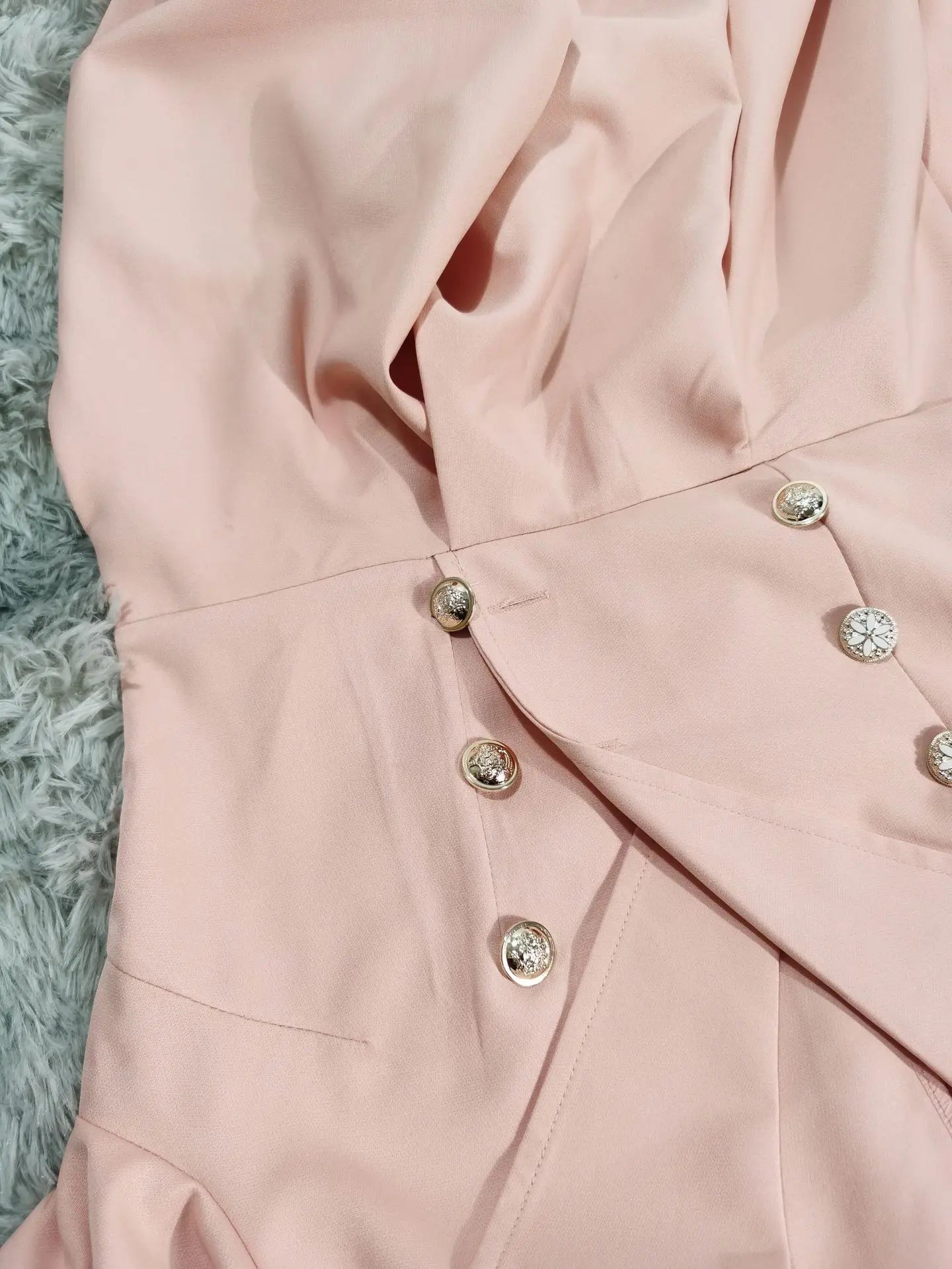 Dress for Women Autumn 2023 Fashion Versatile Casual Solid Button Long Lapel Pleated Strap Waistband Pullover Dresses Streetwear