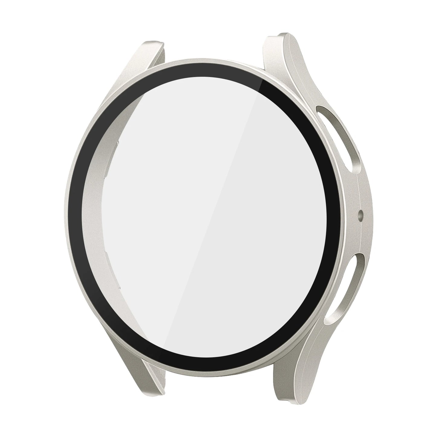 Tempered Glass PC Case For Samsung Galaxy Watch 4 5 6 44mm 40mm All Coverage Protective Bumper Cover For Galaxy Watch 5 6 Shell
