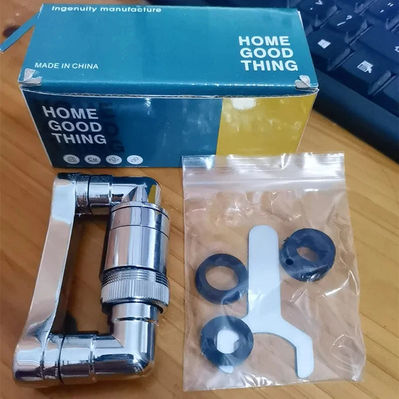 1 ABS Universal Rotating 1080 ° Faucet, Spray Nozzle, Washbasin Faucet, Kitchen Faucet, Extended Aerator Nozzle