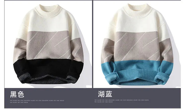 Autumn/Winter New Men's High-Quality Fashion Trend Sweater Men Casual Comfortable Warm Sweaters men Three colors available