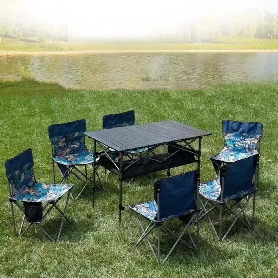 Picnic Camping Table Outdoor Portable Folding Desk Lightweight With Easy Carrying Bag For Self-Driving Trips Egg Roll Long Table
