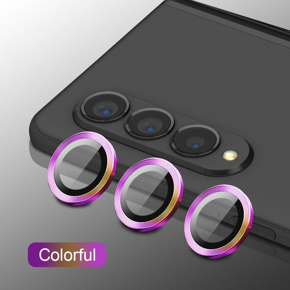 For Samsung Galaxy Z Fold 6 5 4 5G Camera Screen Protector Case Back Cover For Z fold 5 4 Metal Ring Lens Protective Glass Film
