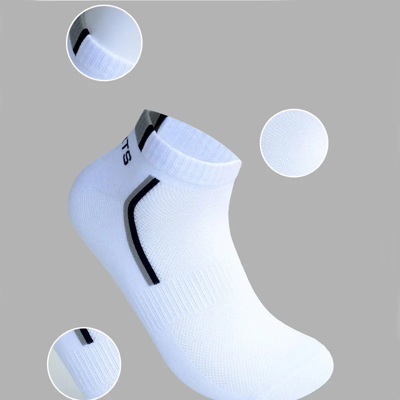 Male Socks Calcetines Hosiery Men's Socks Stretchy Shaping Teenagers Short Sock Suit for All Season Non-slip Durable