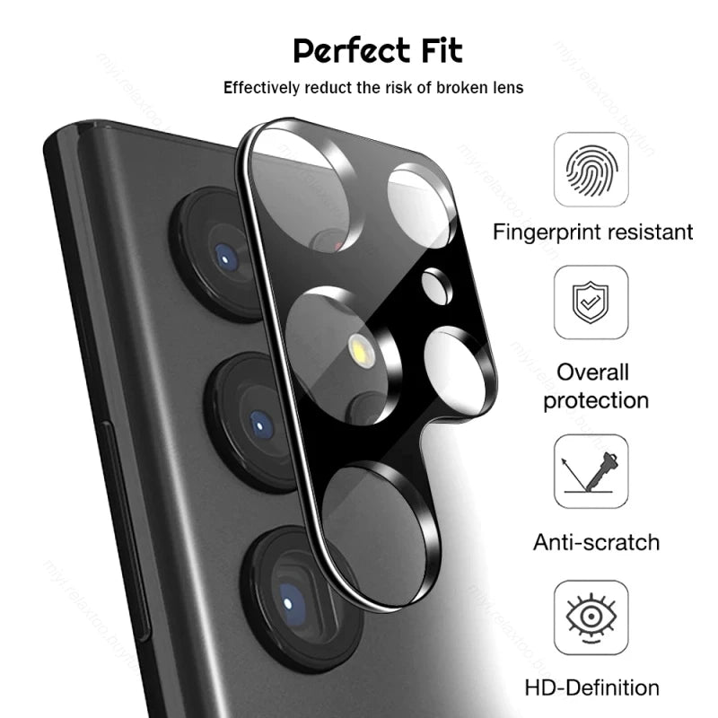 1-3PCS 3D Curved Tempered Glass Rear Camera Lens Protector Case For Samsung Galaxy S24 Ultra S24Ultra S 24 Plus S24Plus S24+ 5G