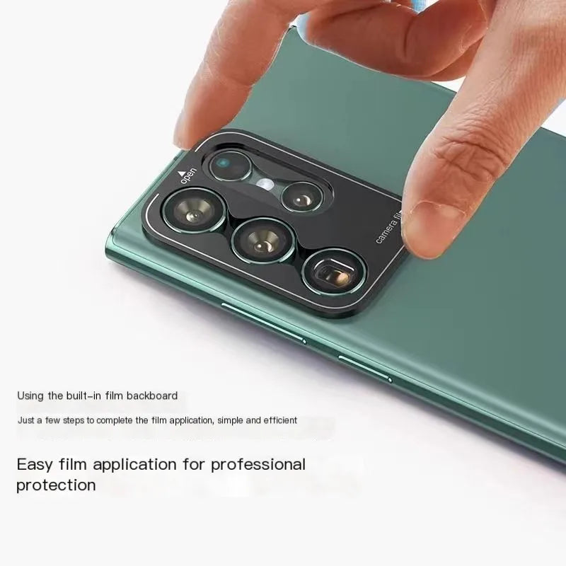 For Samsung S24 Ultra Metal Camera Protector Case Tempered Glass Lens Ring For Samsung Galaxy S24 Plus Ultra S24Ultra Lens Film