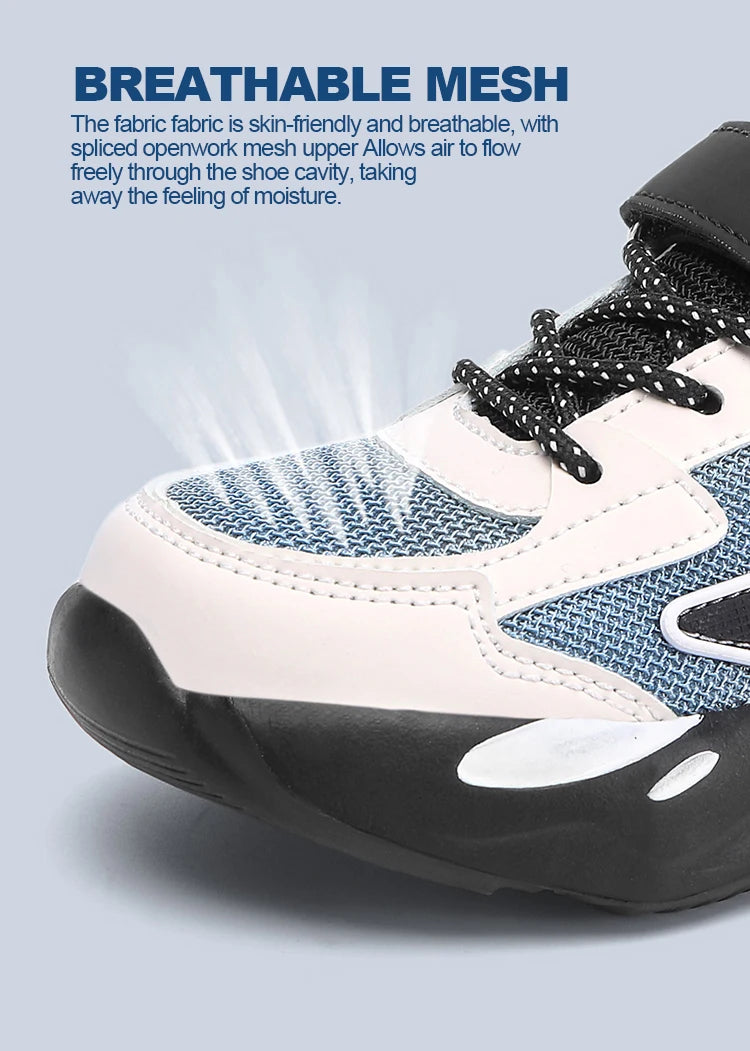 Children Boys Mesh Sports Running Shoes Breathable Non-slip For Girls Casual Running Walking Kid's Sneakers