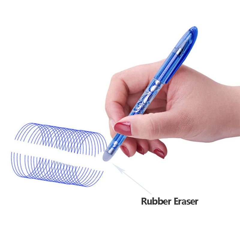 Erasable Gel Pen Set Ballpoint Pens Rod 0.5mm Refills Muti-Colors ink Washable Handle Stationery School Office Writing Supplies