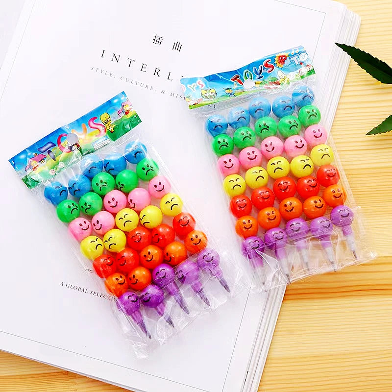 20 Pcs 11.8CM Cute Lollipop Pencils for Kids Painting Drawing Toys Baby Shower Birthday Party Favors Back To School Student Gift