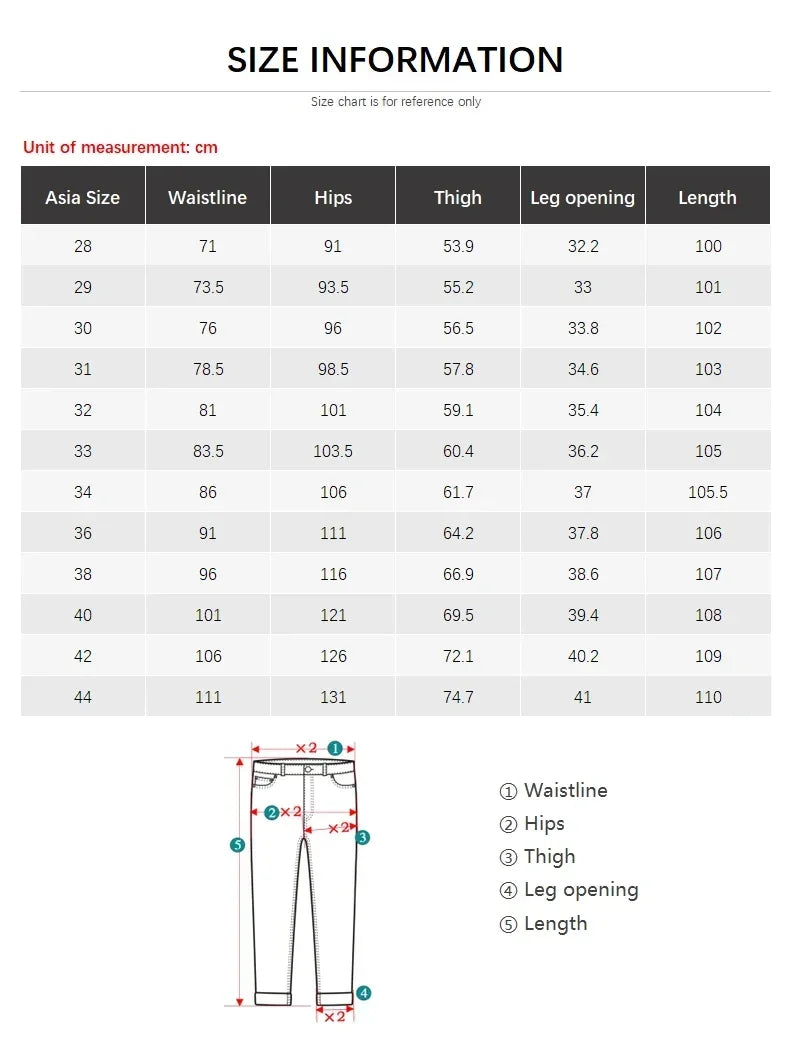 Large Size 42 44 Autumn 98% Cotton Men's Stretch Slim Jeans ArmyGreen Soft Comfortable Casual Straight Denim Pants Trousers