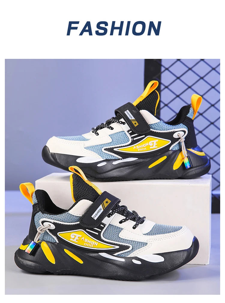 Children Boys Mesh Sports Running Shoes Breathable Non-slip For Girls Casual Running Walking Kid's Sneakers