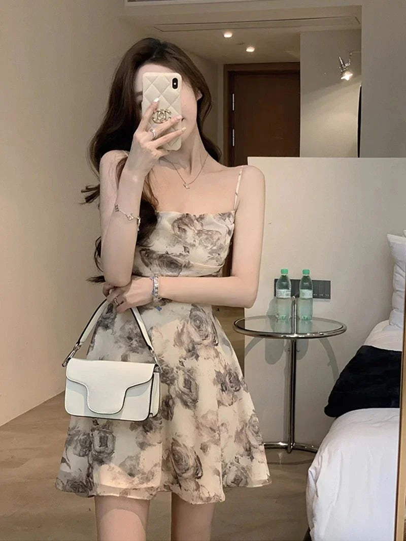 Slip Woman Dress Mini Sundress Off Shoulder Clothes Dresses for Women 2024 Beach Short Promotion Cheap Casual Retro New in X Y2k