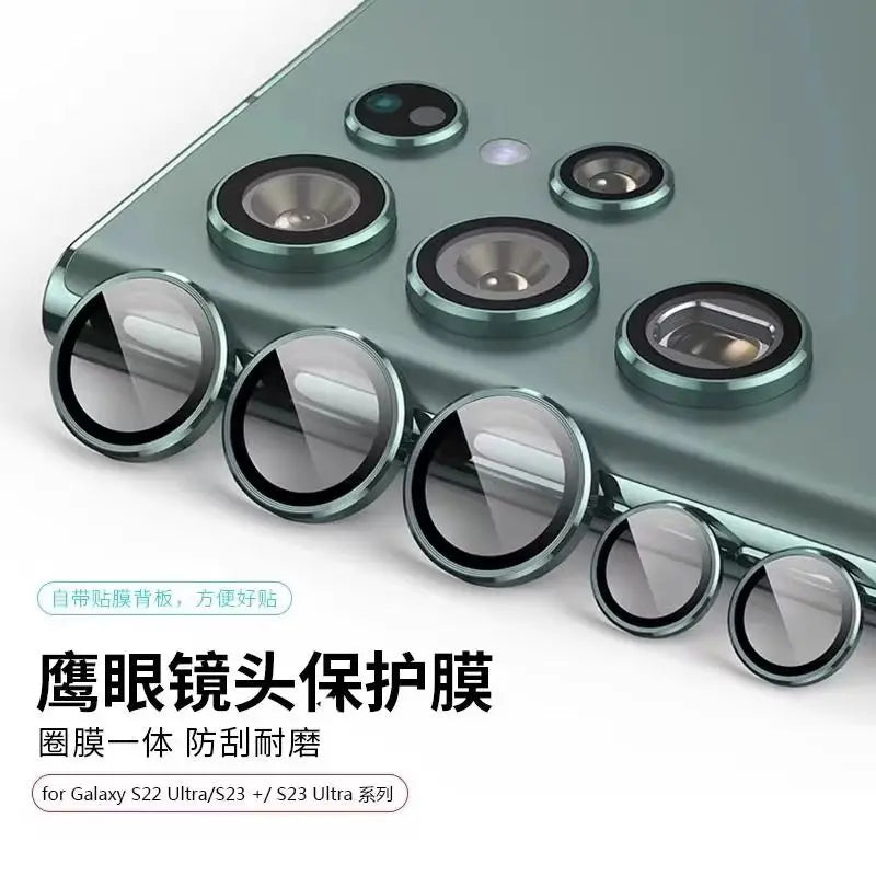 For Samsung S24 Ultra Metal Camera Protector Case Tempered Glass Lens Ring For Samsung Galaxy S24 Plus Ultra S24Ultra Lens Film