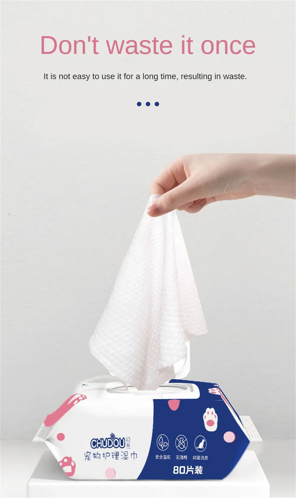 Pet Special Cleaning Pet Wipes For Cats And Dogs Special No-Wash Cleaning Body Parts Deodorant Wipes Pet Cleaning Wipes