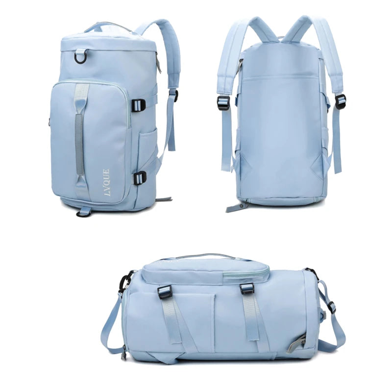 Women Large Travel Backpacks Waterproof Stylish Casual Daypack Bags with Luggage Strap Backpack Ladies Sports Yoga Luggage Bags
