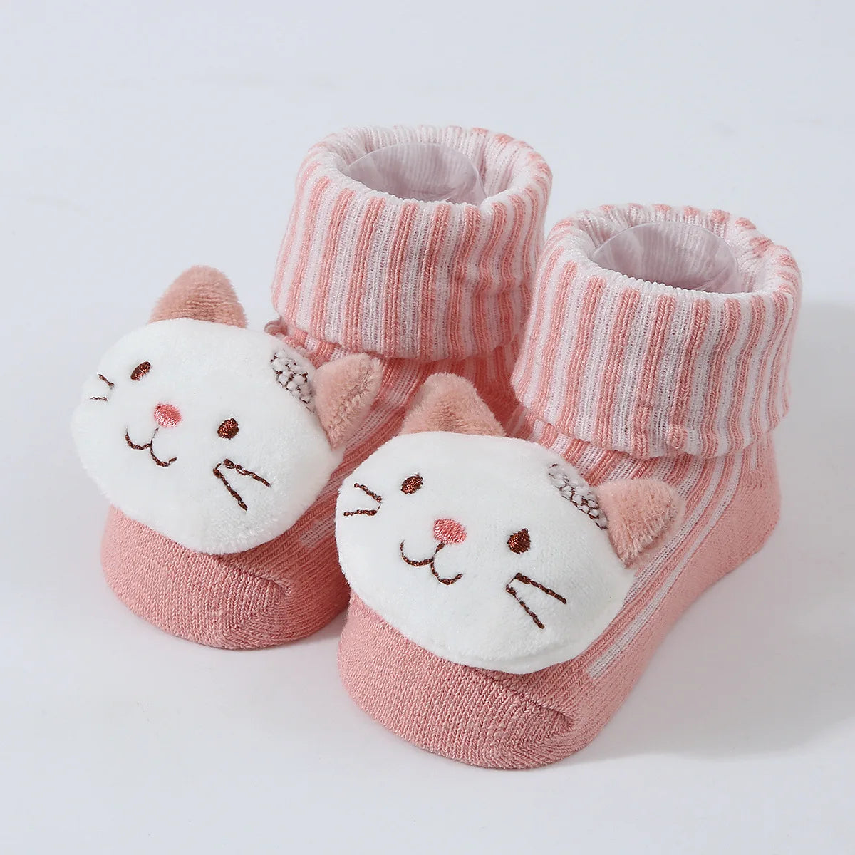 Baby Socks Spring and Autumn Soft Cotton Newborn Baby Socks in The Tube Cartoon 3D Doll Infant Socks 0-6 months