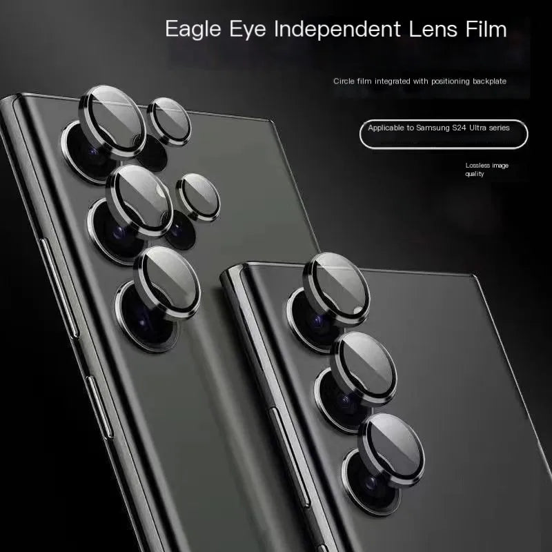 For Samsung S24 Ultra Metal Camera Protector Case Tempered Glass Lens Ring For Samsung Galaxy S24 Plus Ultra S24Ultra Lens Film