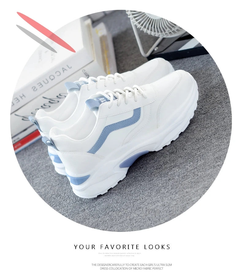 New Fashion Sneakers Women Simple Breathable Walking Mesh Flat Shoes Sneakers Women Gym Vulcanized Shoes White Female Footwear