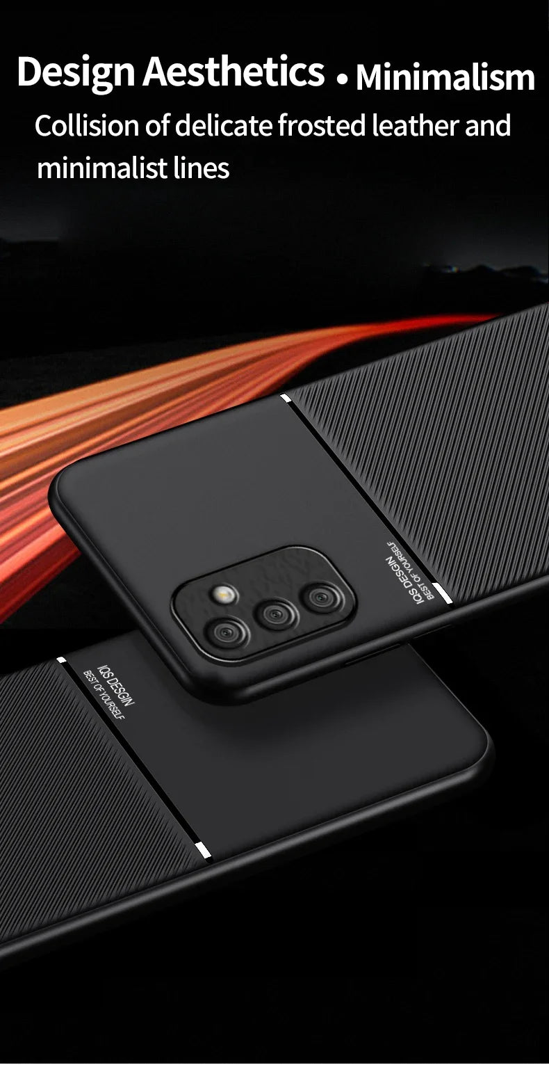 For Samsung Galaxy A70 Case Magnetic Car Holder Phone Cases Samsung A50 A20 A30 A50S A10S Shockproof Soft PU Leather Back Cover