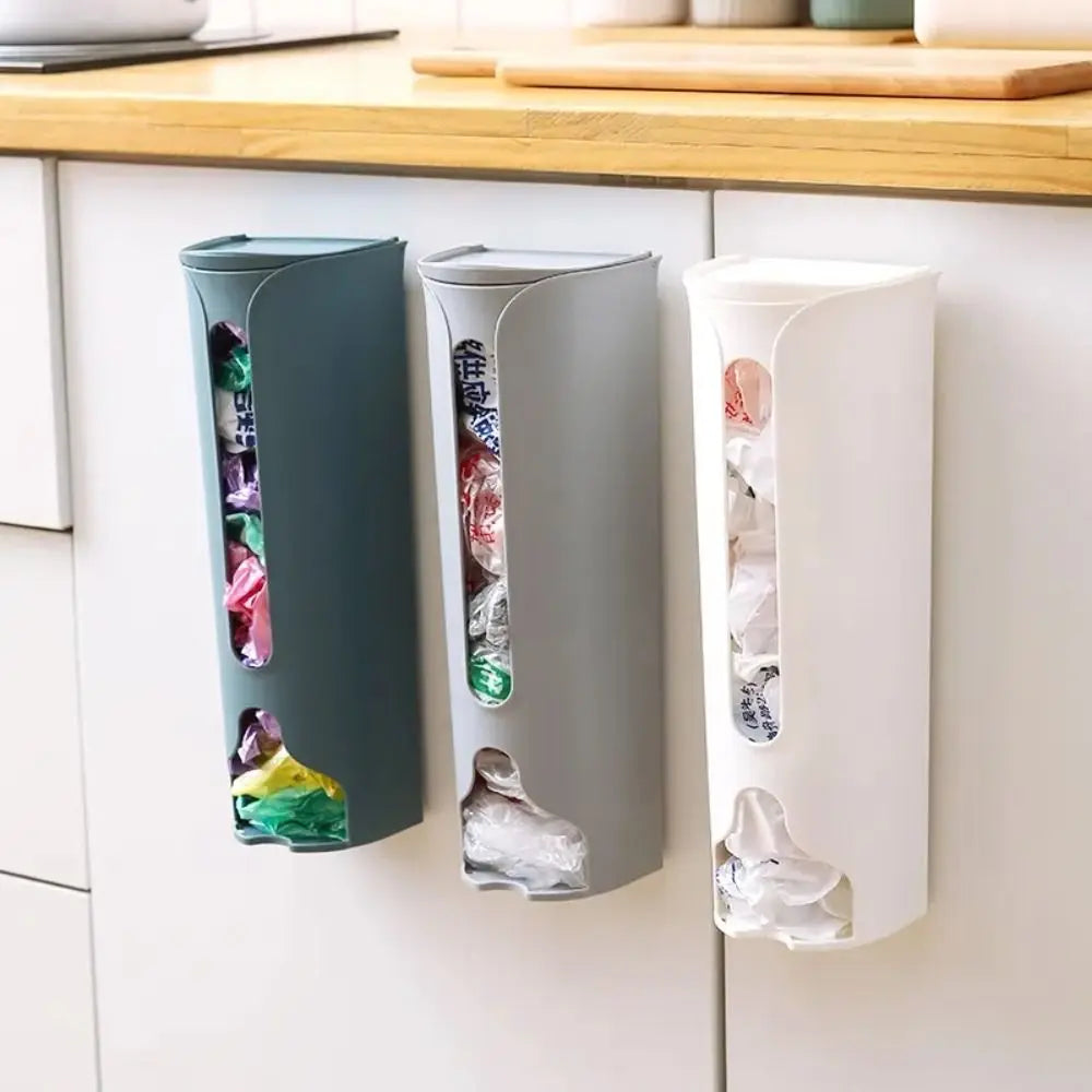 Wall-Mounted Underwear Storage Box Self Adhesive Panties Socks Organizer Dustproof Garbage Bag Dispenser Large Capacity