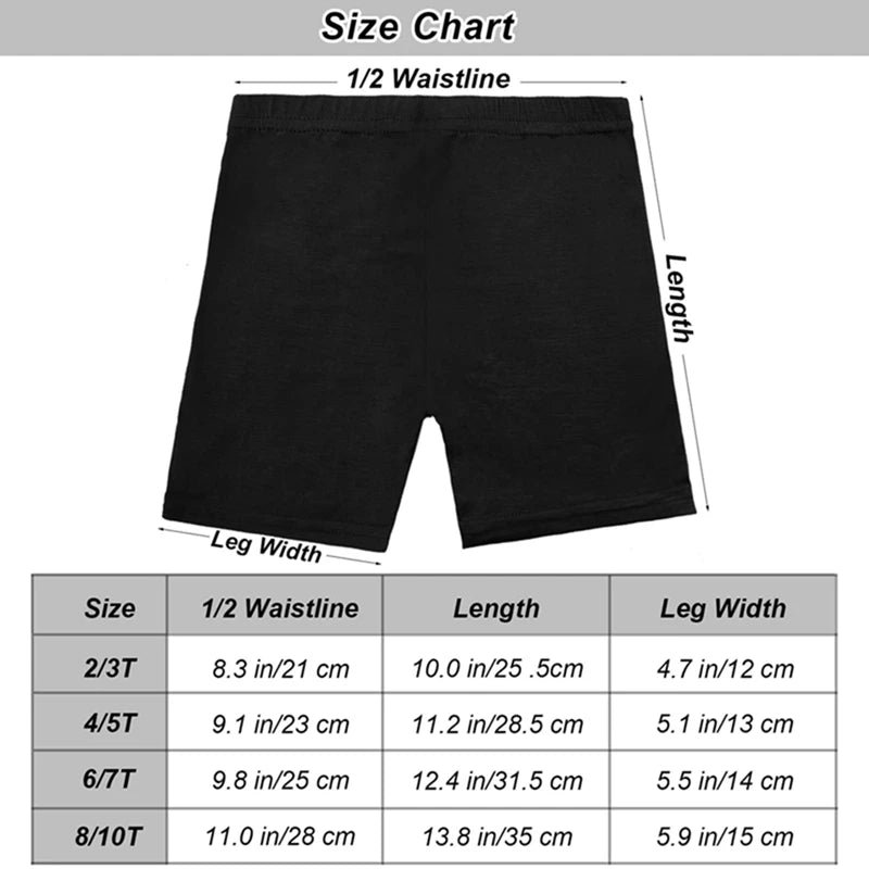 6Pcs/Set Candy Color Cotton Girls Short Safety Pants Kids Underwear Leggings Children Summer Cute Shorts Underpants for 2-10Y