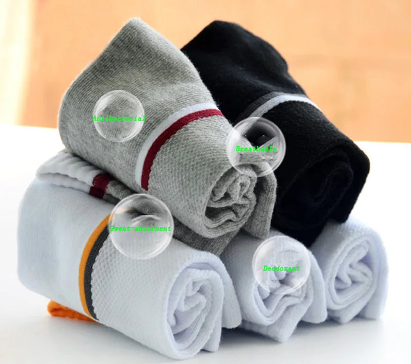 Male Socks Calcetines Hosiery Men's Socks Stretchy Shaping Teenagers Short Sock Suit for All Season Non-slip Durable