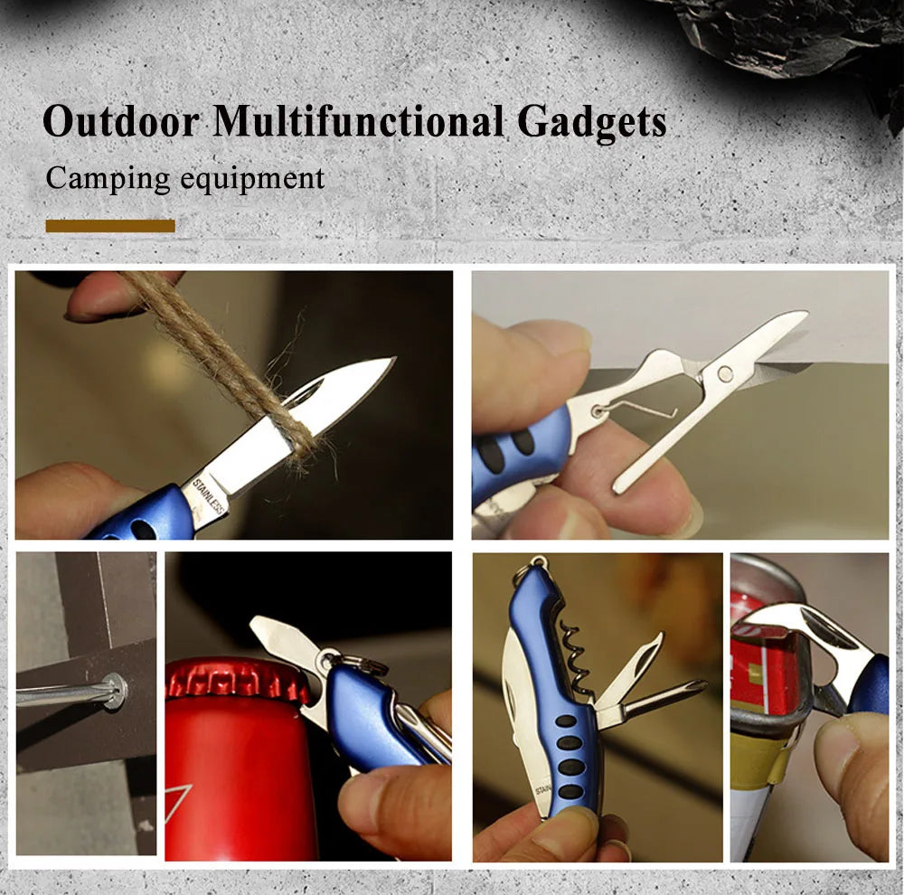 Multifunctional Swiss Knife EDC Multi-tool Portable Folding Pocket Army Knife Cutter Survival Gadgets Camping Equipment