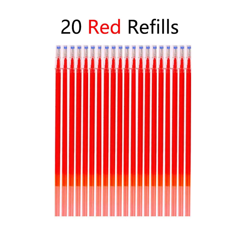 Erasable Gel Pen Set Ballpoint Pens Rod 0.5mm Refills Muti-Colors ink Washable Handle Stationery School Office Writing Supplies