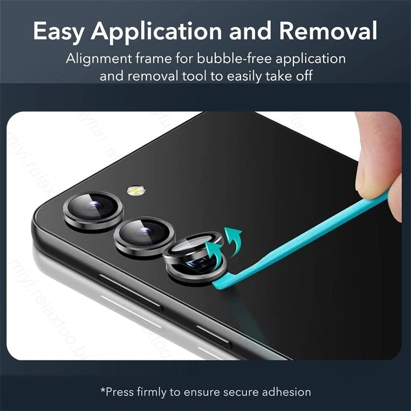 for Samsung Galaxy S24 FE 5G Aluminium Alloy Ring Camera Protector Cap SamsungS24FE S 24 FE 24FE Back Lens Tempered Glass Cover