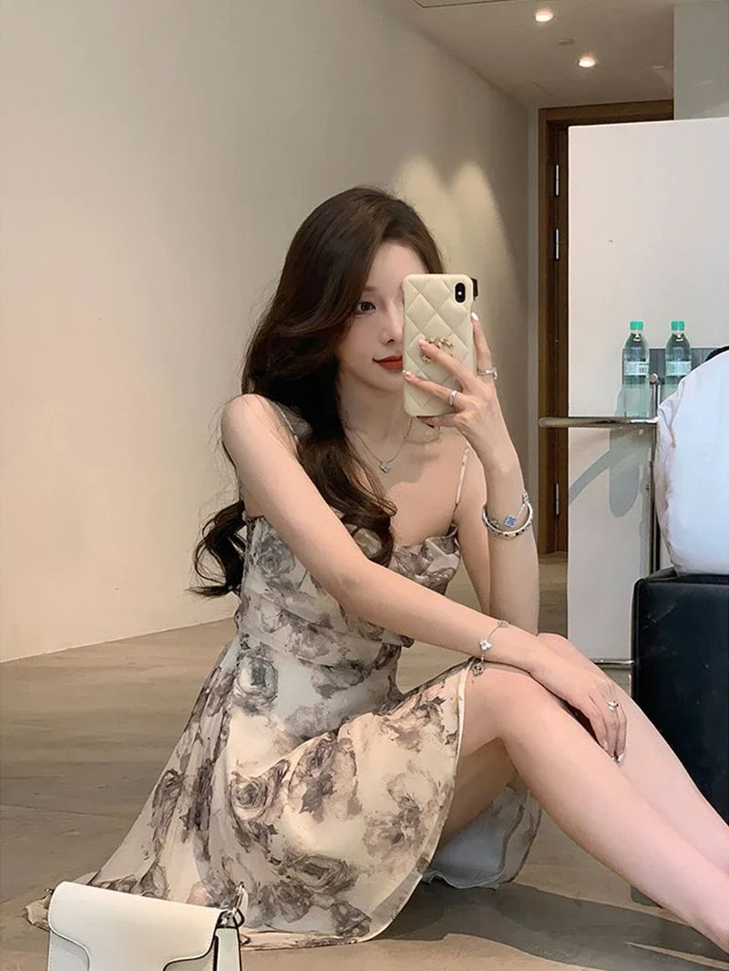 Slip Woman Dress Mini Sundress Off Shoulder Clothes Dresses for Women 2024 Beach Short Promotion Cheap Casual Retro New in X Y2k