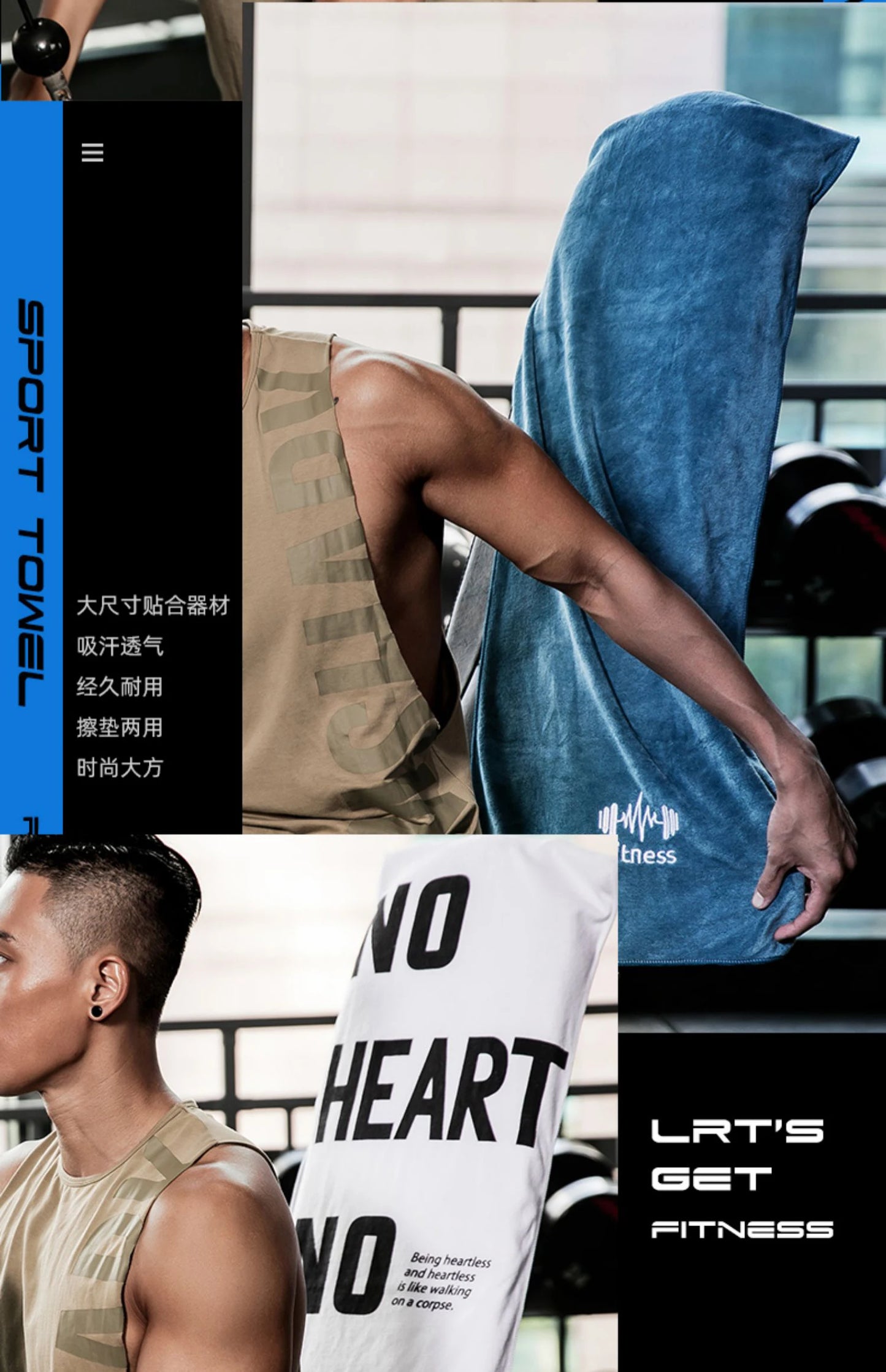 Fitness Towel for Sports Multifunctional Quick-Drying Towel Gym Equipment Sweat Pad Towel Swimming Towel Microfiber Pool Towels