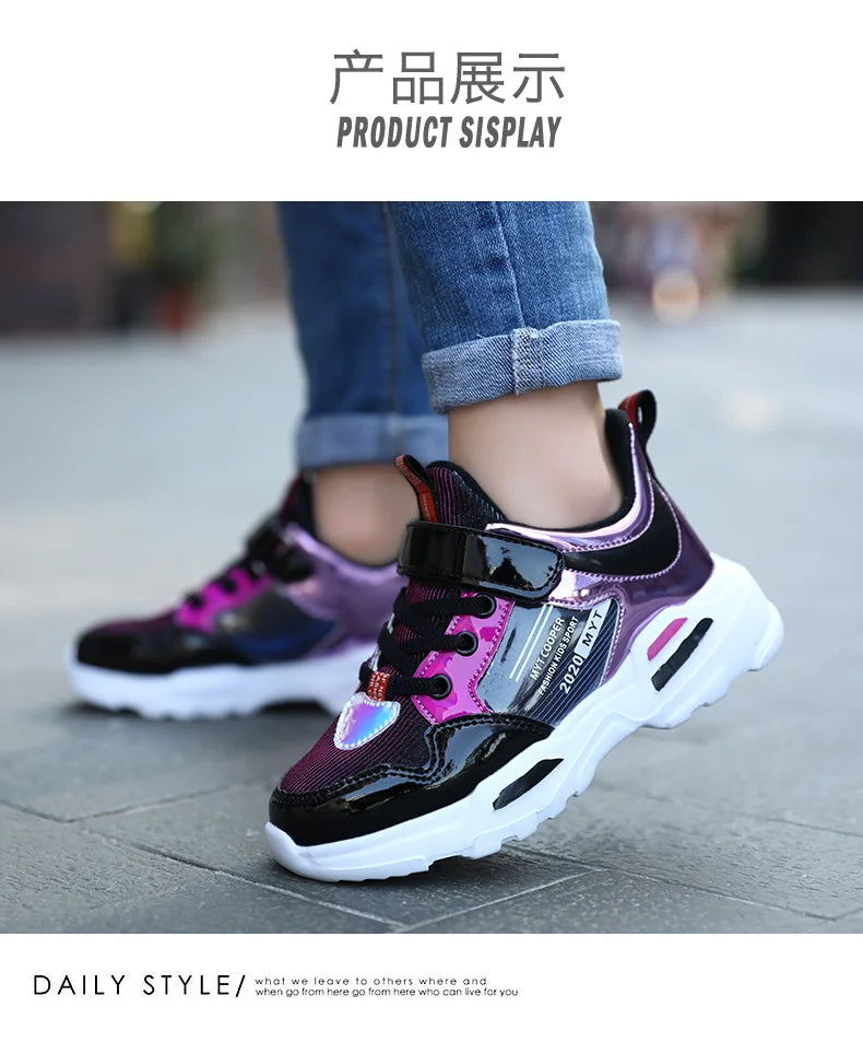 Cute Girls Sneaker Platform Children Shoes Fashion Luxury Autumn Kids Casual Sneaker Sports Tennis Girl Shoes 4 To 13 Years