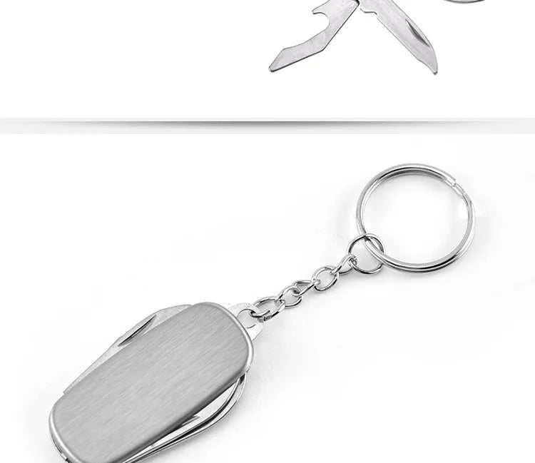 Stainless steel multi-function knife, Keychain pendant knife, Swiss army knife