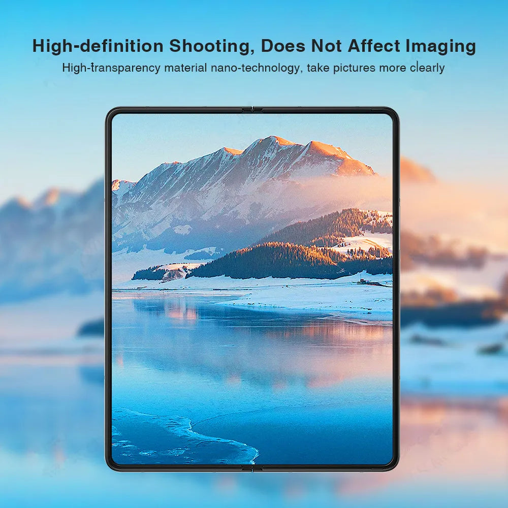 For Samsung Galaxy Z Fold 6 5 4 5G Camera Screen Protector Case Back Cover For Z fold 5 4 Metal Ring Lens Protective Glass Film