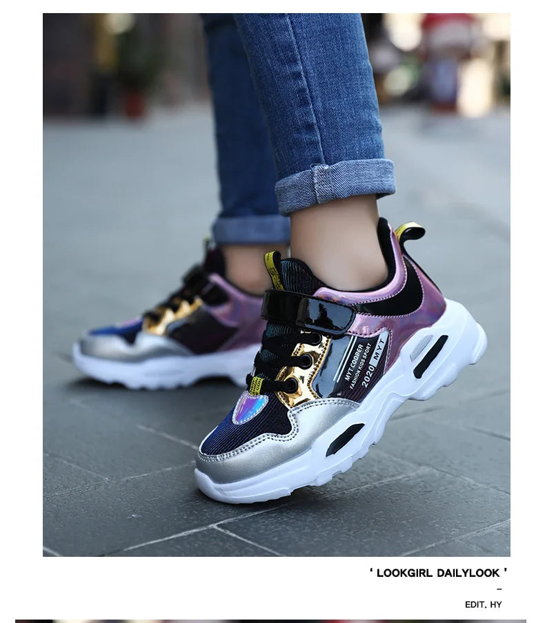 Cute Girls Sneaker Platform Children Shoes Fashion Luxury Autumn Kids Casual Sneaker Sports Tennis Girl Shoes 4 To 13 Years