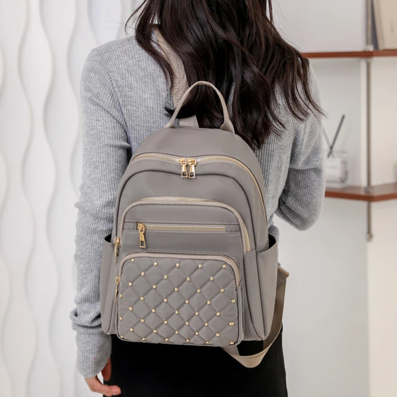 Fashion Bagpack Women High Quality Nylon Backpacks Female Big Travel Back Bag Large School Bags for Teenage Girls Shoulder Bag