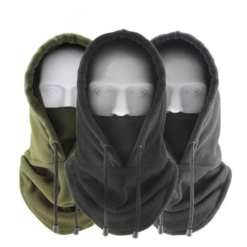2024 New Fashion Warm Cap Winter Men Women Hat Waterproof Thermal Polar Fleece Balaclava Hat Hooded Neck Warmer Hike Cycling Cap