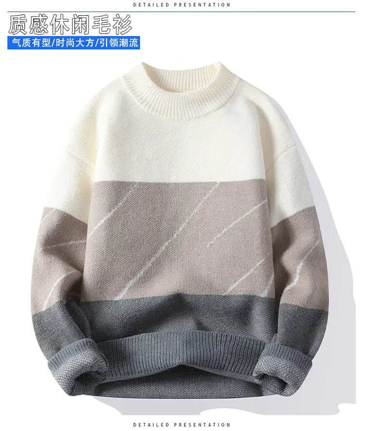 Autumn/Winter New Men's High-Quality Fashion Trend Sweater Men Casual Comfortable Warm Sweaters men Three colors available