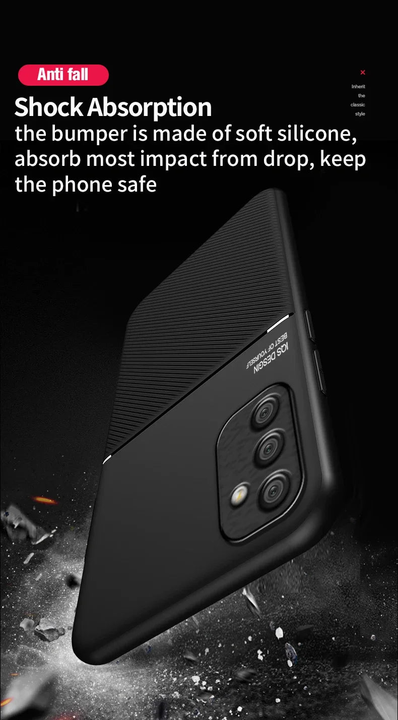 For Samsung Galaxy A70 Case Magnetic Car Holder Phone Cases Samsung A50 A20 A30 A50S A10S Shockproof Soft PU Leather Back Cover