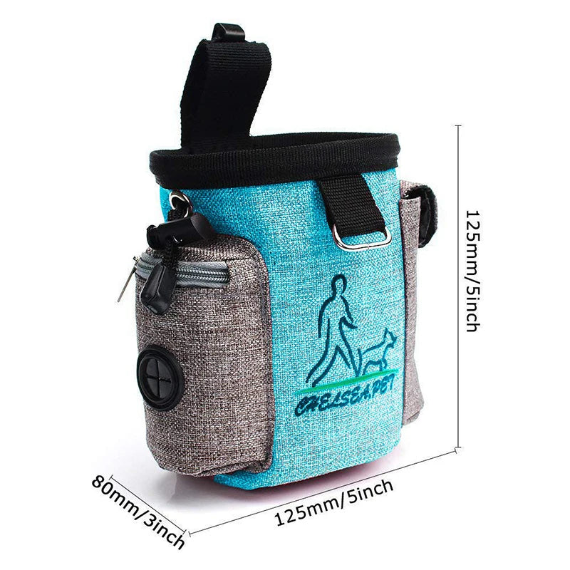 Outdoor Dog Trainings Bag Durable Poly 8 Colors Treat Bag Dog Walking Snack Pouch Detachable Puppy TrainSnack Reward Waist Bag