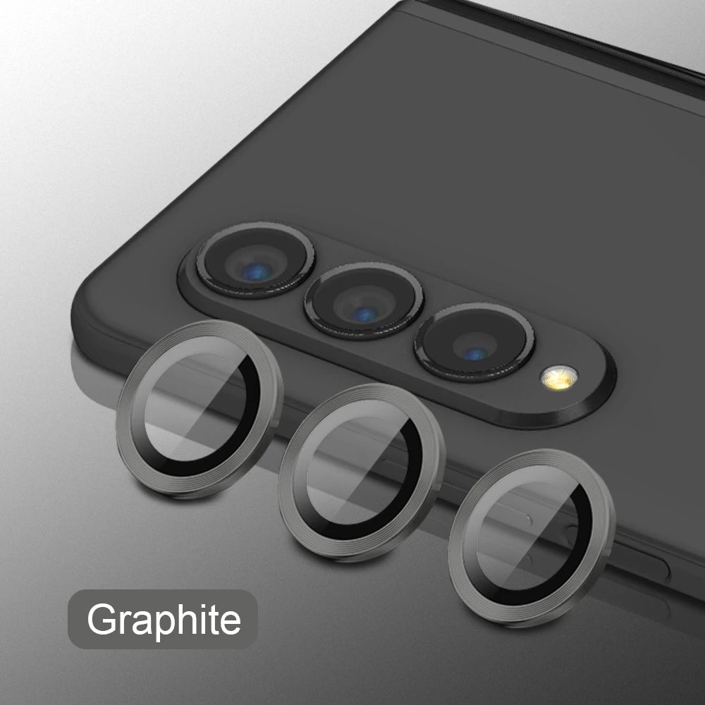 For Samsung Galaxy Z Fold 6 5 4 5G Camera Screen Protector Case Back Cover For Z fold 5 4 Metal Ring Lens Protective Glass Film