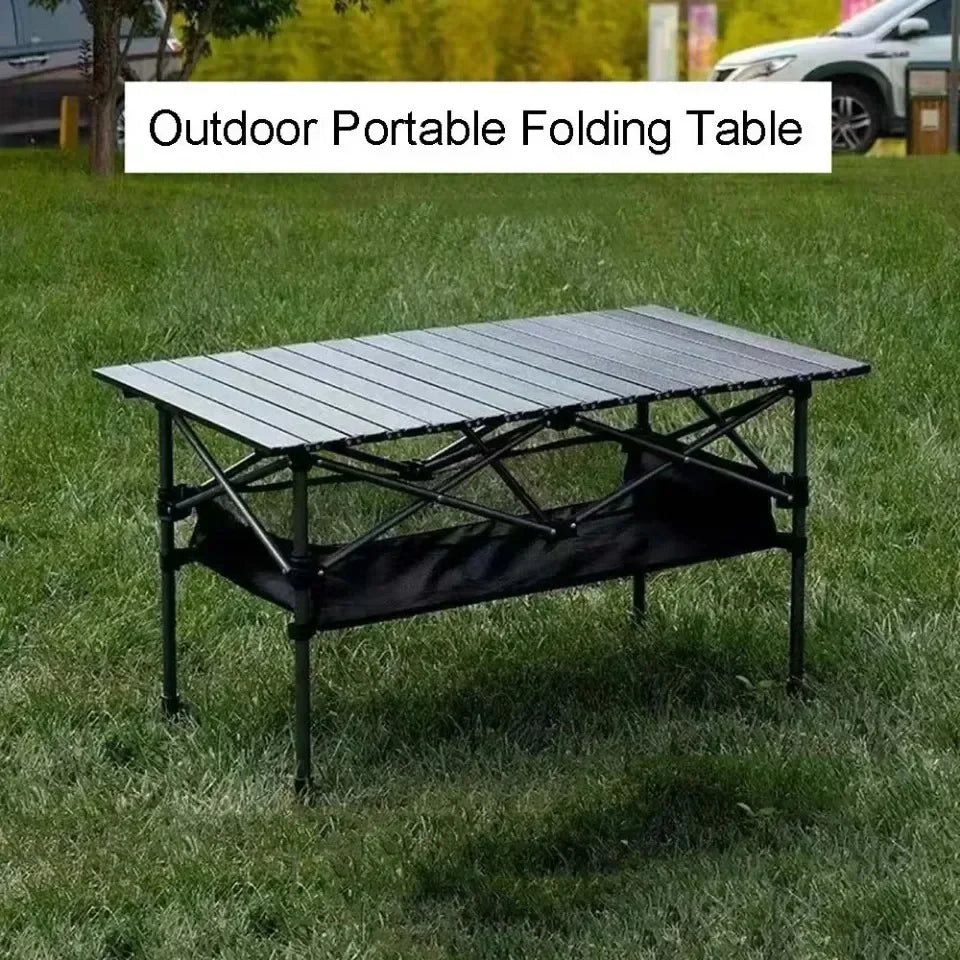 Picnic Camping Table Outdoor Portable Folding Desk Lightweight With Easy Carrying Bag For Self-Driving Trips Egg Roll Long Table