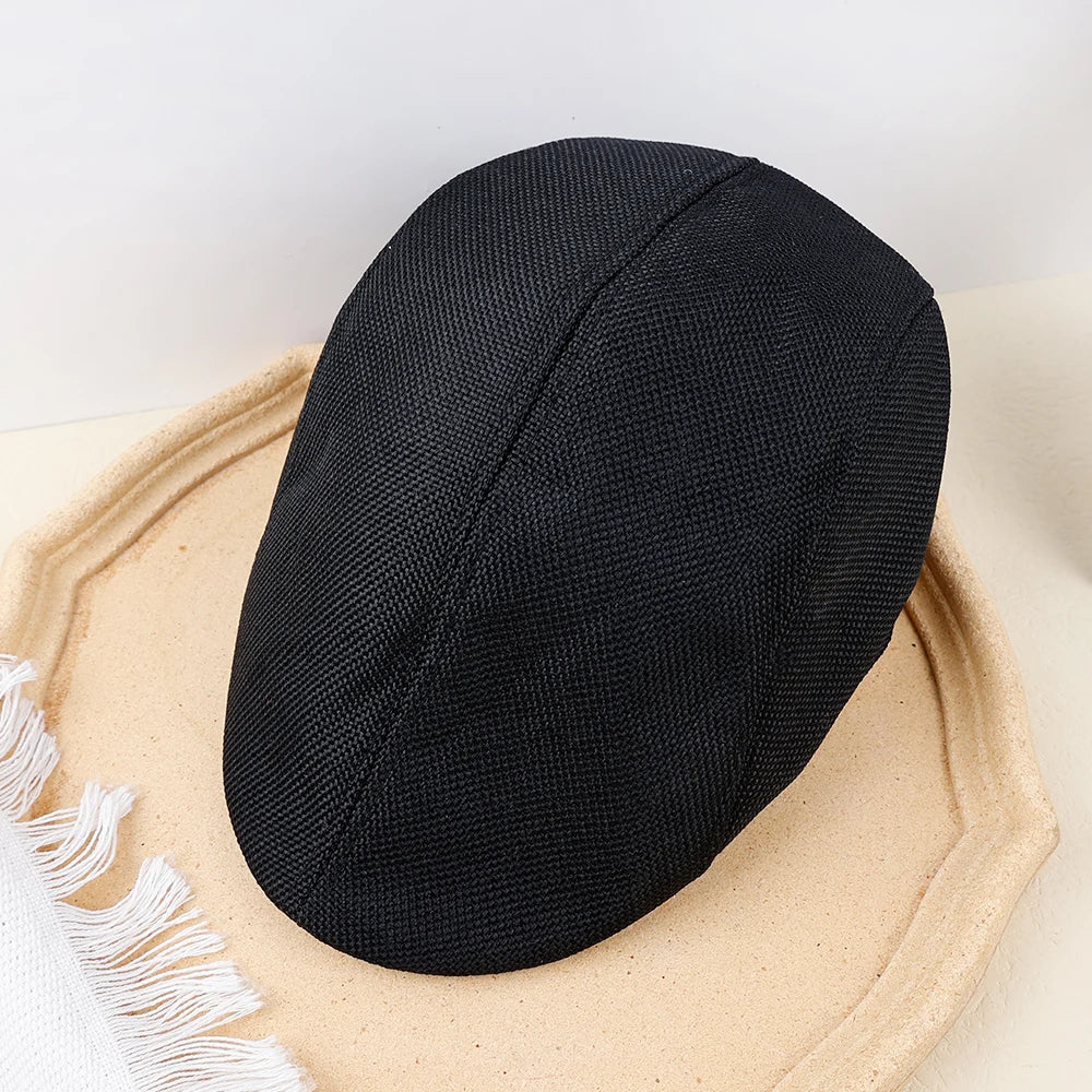 New Men Berets Spring Autumn Winter British Style Beret Hat Retro England Hats Male Hats Peaked Painter Caps for Dad