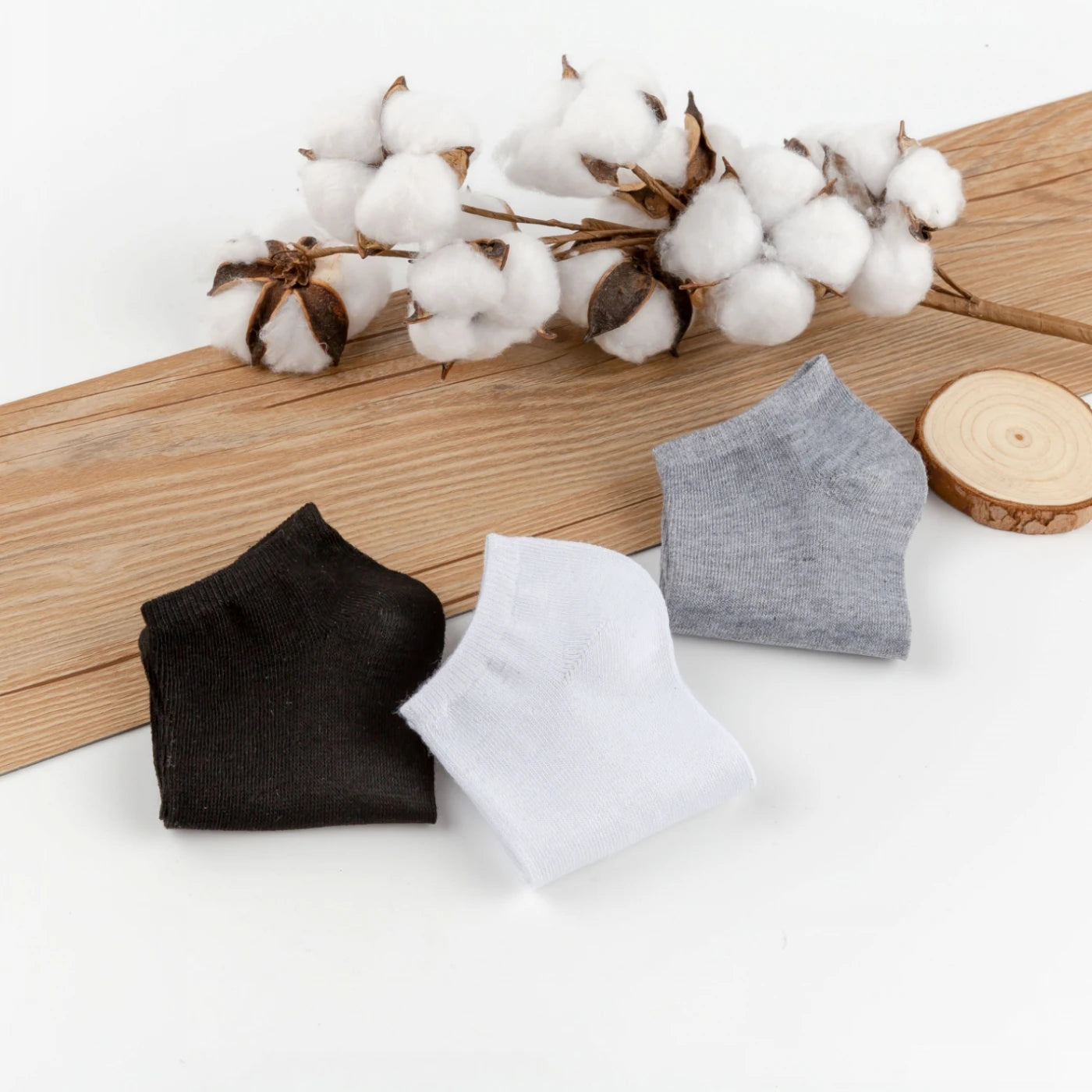 Men Ankle Socks Solid Color Black White Gray Breathable Cotton Sports Socks Unisex High Quality Spring Summer Male Short Sock
