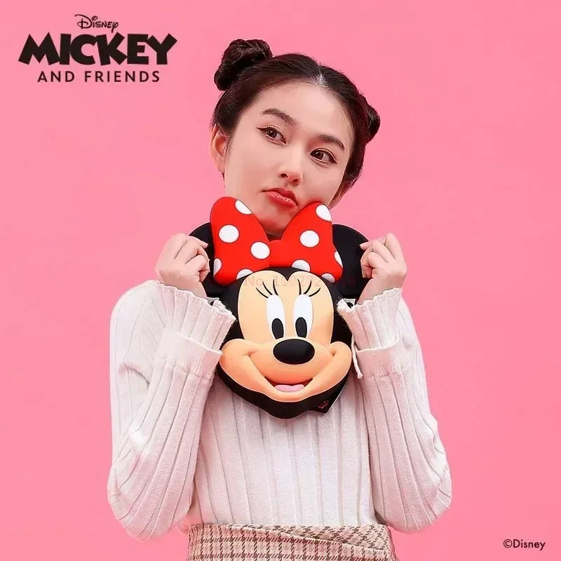 Original Disney Anime Kawaii Minnie Mickey Mouse Silicone One Shoulder Bag Leisure Fashion Zero Purse Birthday Gift For Girl