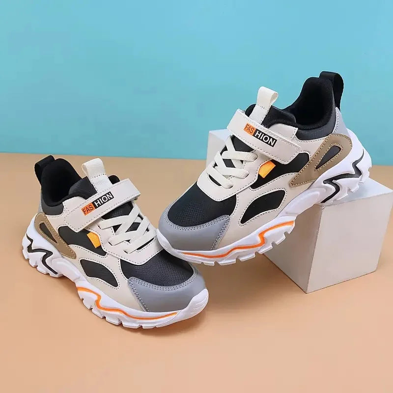 Boy's Trendy Street Style Chunky Shoes Comfy Non Slip Casual Sneakers Kids Girls Outdoor Activities Children Sports Running Shoe