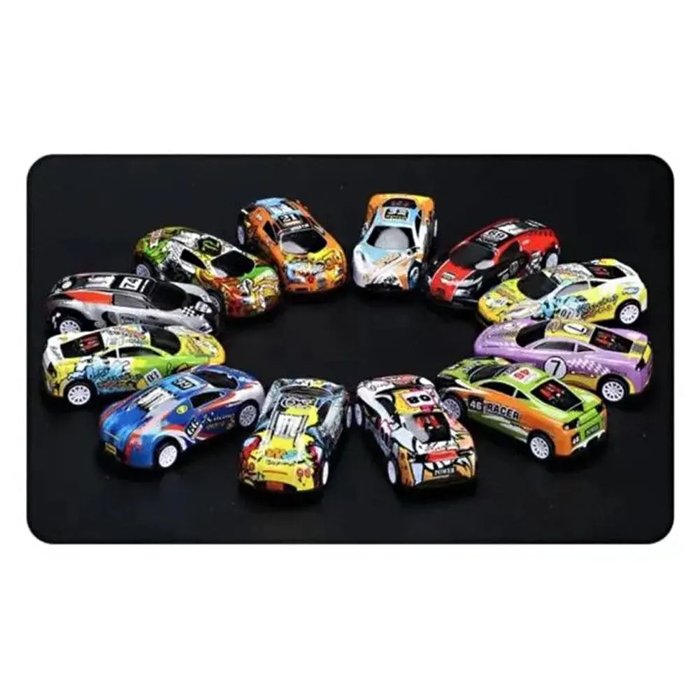 20-50Pcs/set Mini Car Set Inertia Pull Back Cars for Boys Plastic Vehicle Model Collection Toys Birthday Gift for Kids Toddler