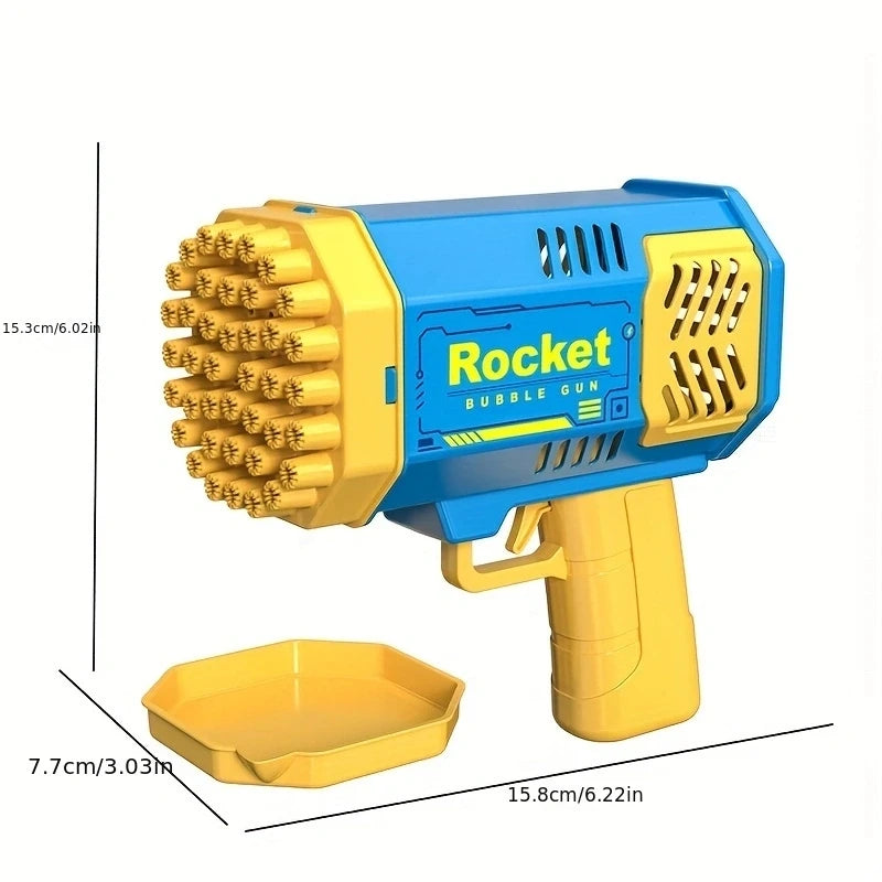 CHILDREN'S Outdoor Toy 40 Hole Bubble Machine Fully Automatic Bubble Blowing Light Outdoor Bubble Machine without Bubble Water