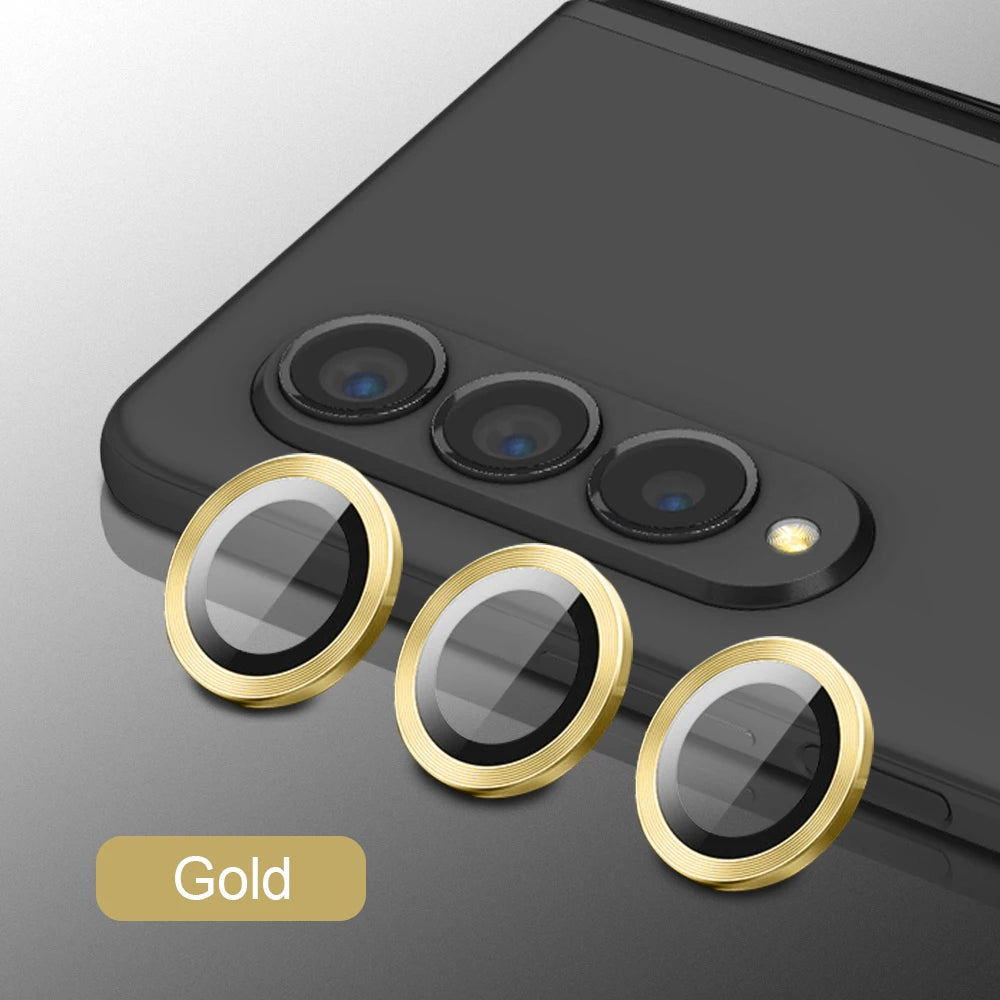 For Samsung Galaxy Z Fold 6 5 4 5G Camera Screen Protector Case Back Cover For Z fold 5 4 Metal Ring Lens Protective Glass Film